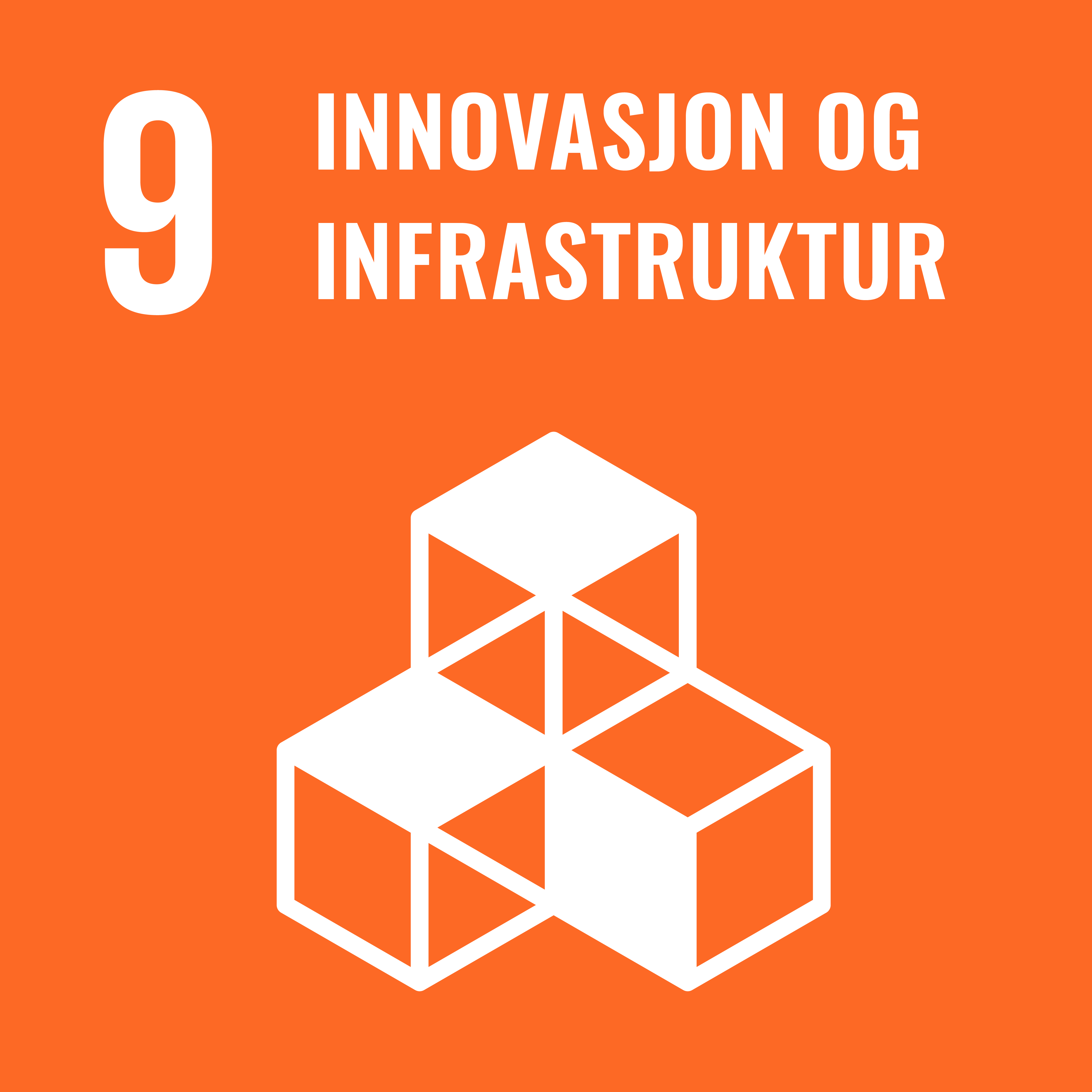 Logo for bærekraftsmål 9